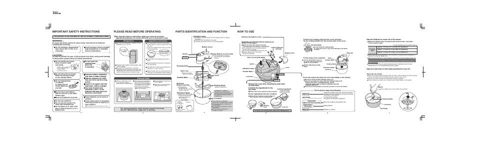 How to use, How to use important safety instructions, Caution | Warning | Panasonic BH-941P User Manual | Page 5 / 12
