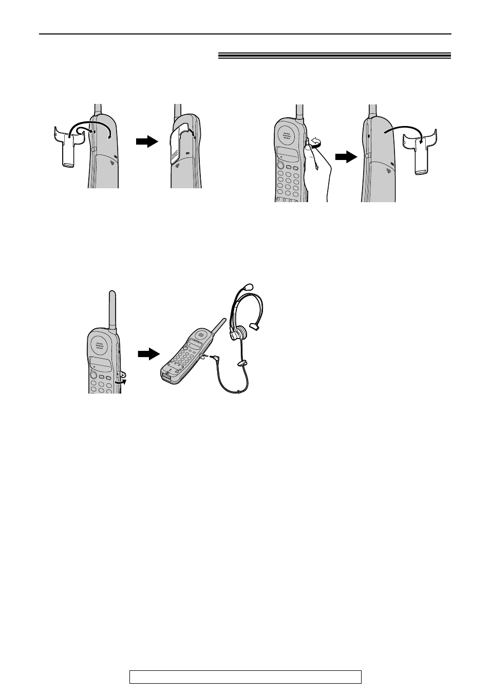 Setup (handset), Belt clip and headset, Headset (optional) | Belt clip | Panasonic KX-FPC161 User Manual | Page 23 / 84