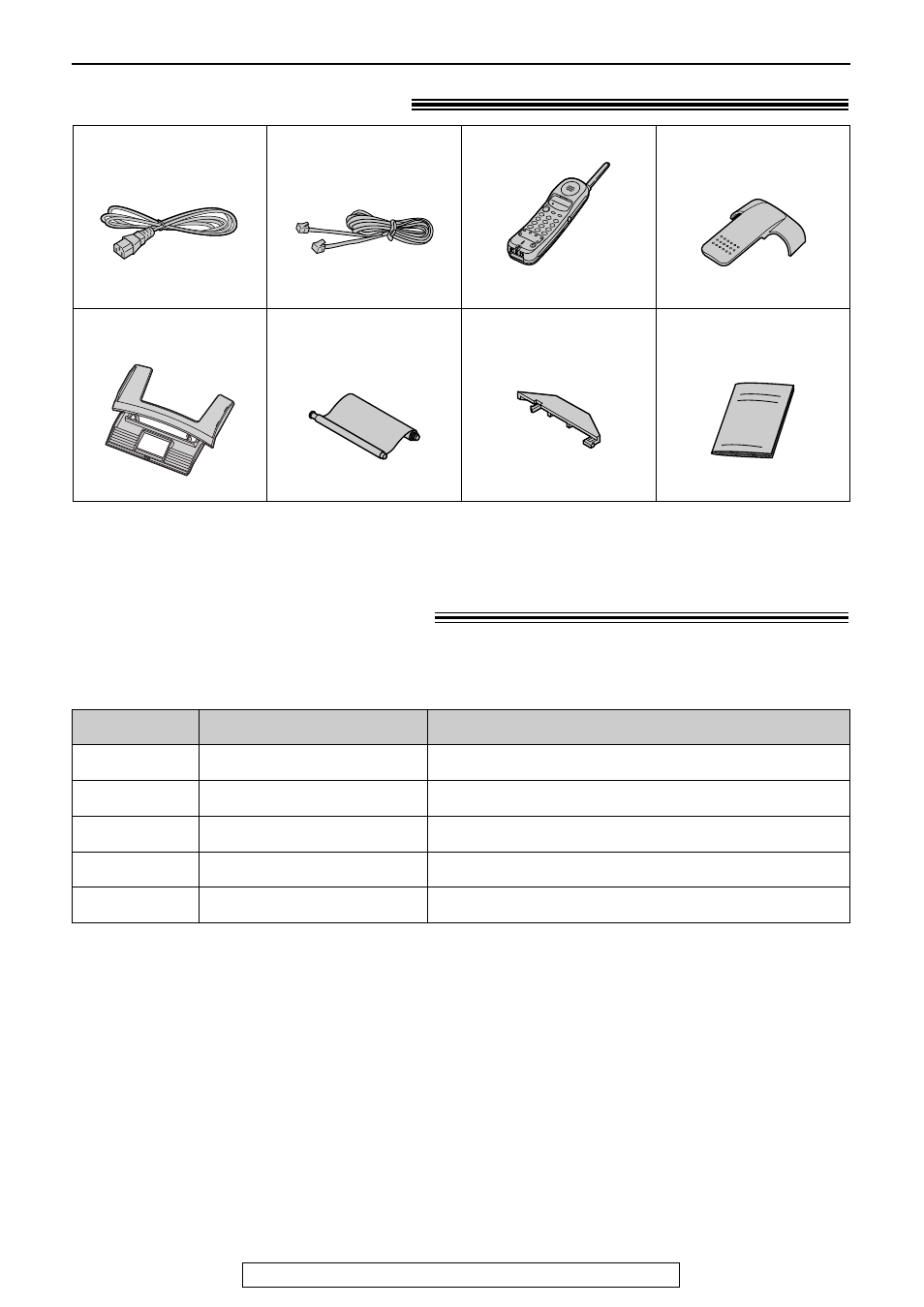 Initial preparation, Accessories, Included accessories | Accessory information | Panasonic KX-FPC161 User Manual | Page 8 / 84
