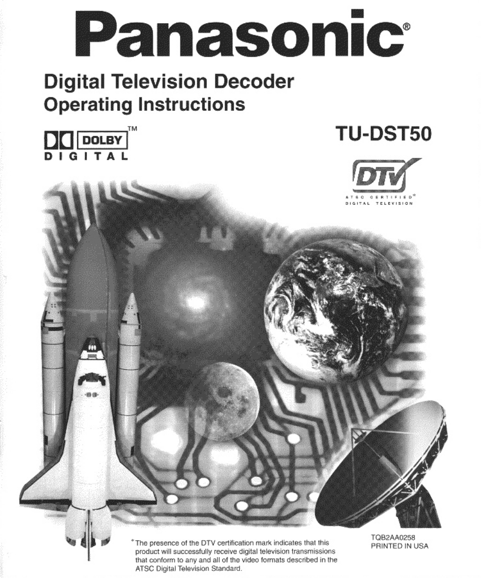 Panasonic TU-DST50 User Manual | 58 pages