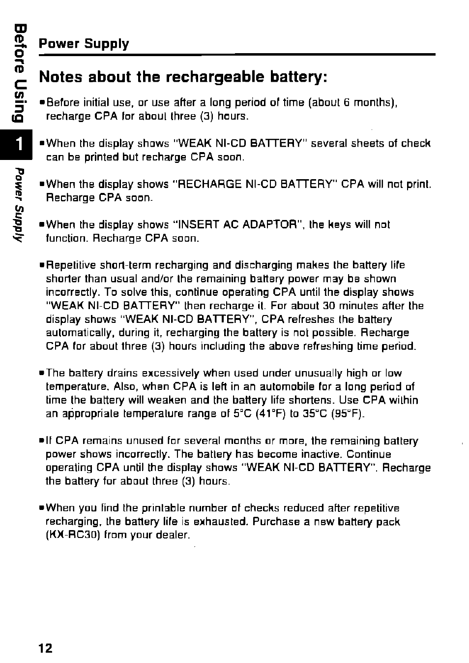 Panasonic KX-RC95 User Manual | Page 12 / 68