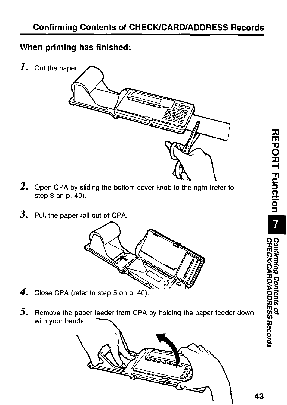 When printing has finished | Panasonic KX-RC95 User Manual | Page 43 / 68