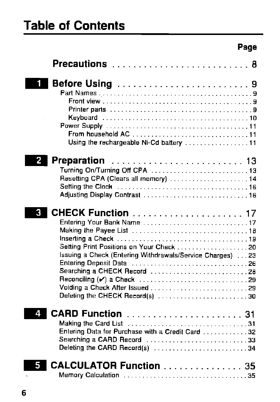 Panasonic KX-RC95 User Manual | Page 6 / 68