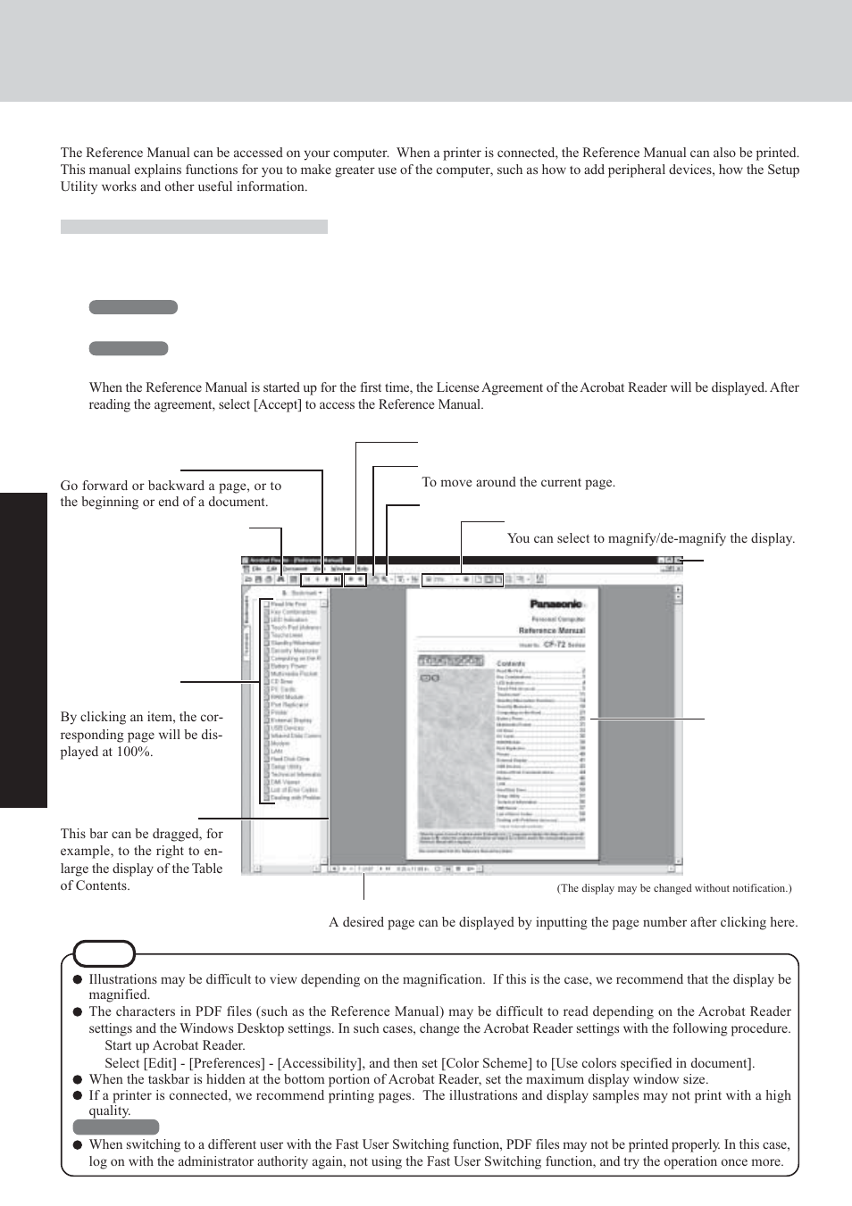 Reference manual | Panasonic CF-72 Series User Manual | Page 18 / 36