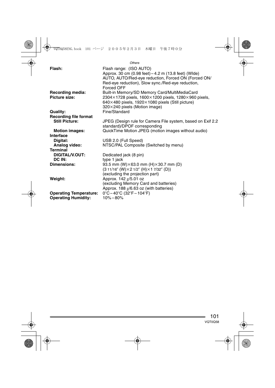 Panasonic DMC-LS1PP User Manual | Page 101 / 112