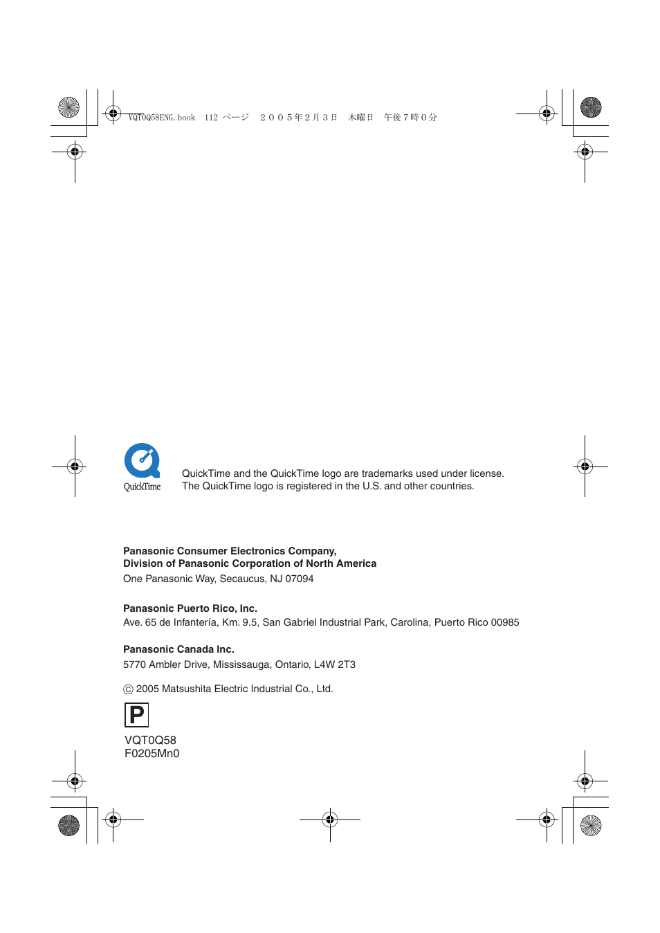 Panasonic DMC-LS1PP User Manual | Page 112 / 112