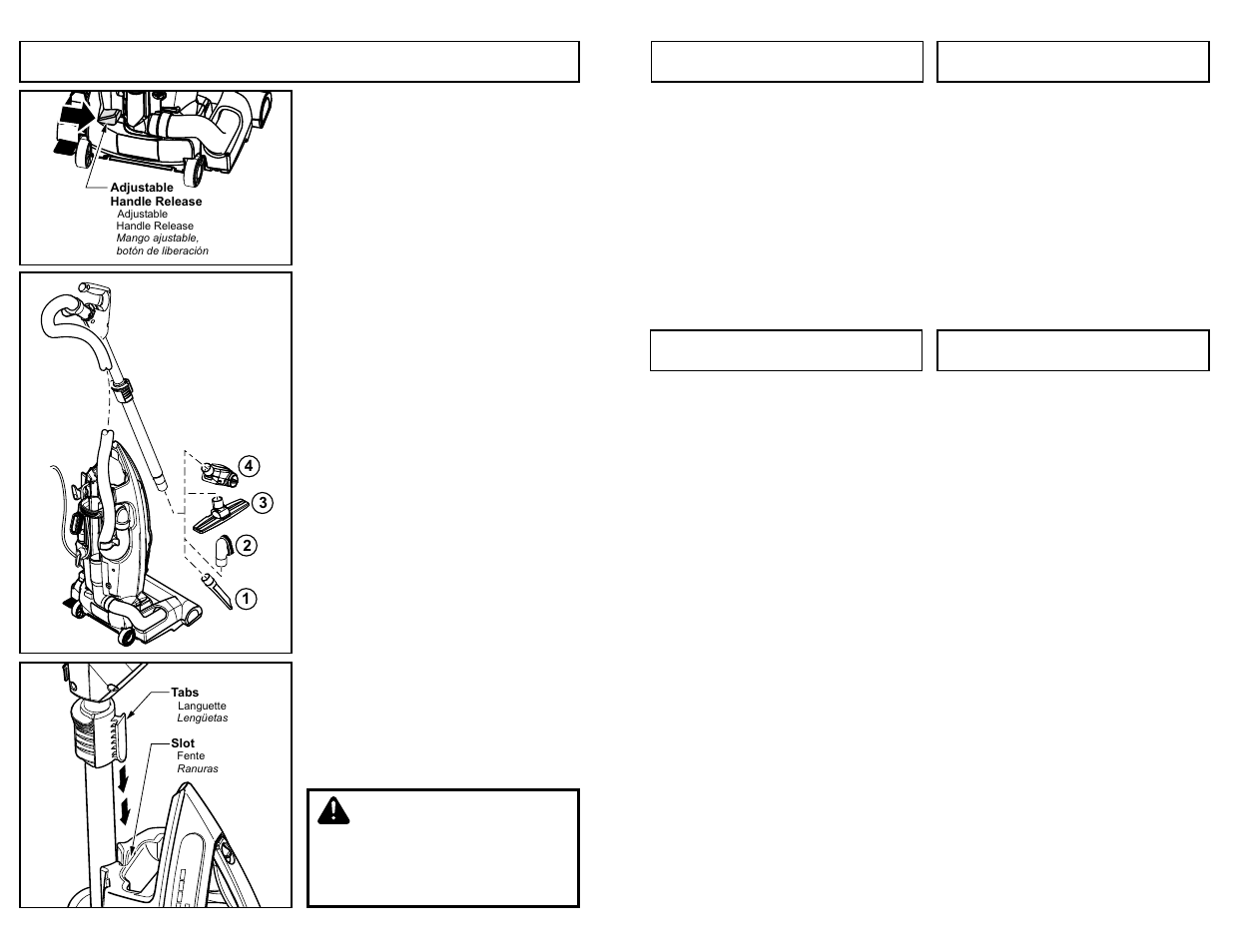 Adjustable handle, Caution | Panasonic MC-V7721 User Manual | Page 20 / 64