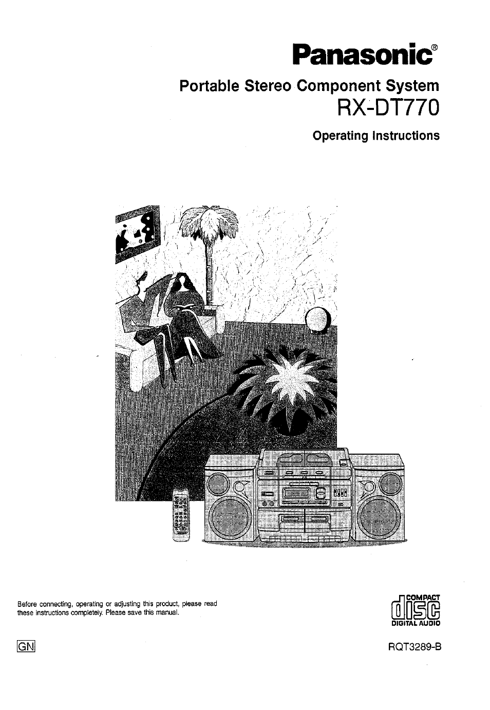 Panasonic RX-DT770 User Manual | 28 pages