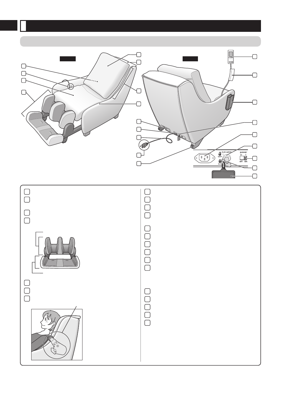 Part names and functions, Main unit | Panasonic EP-MS40 User Manual | Page 6 / 33