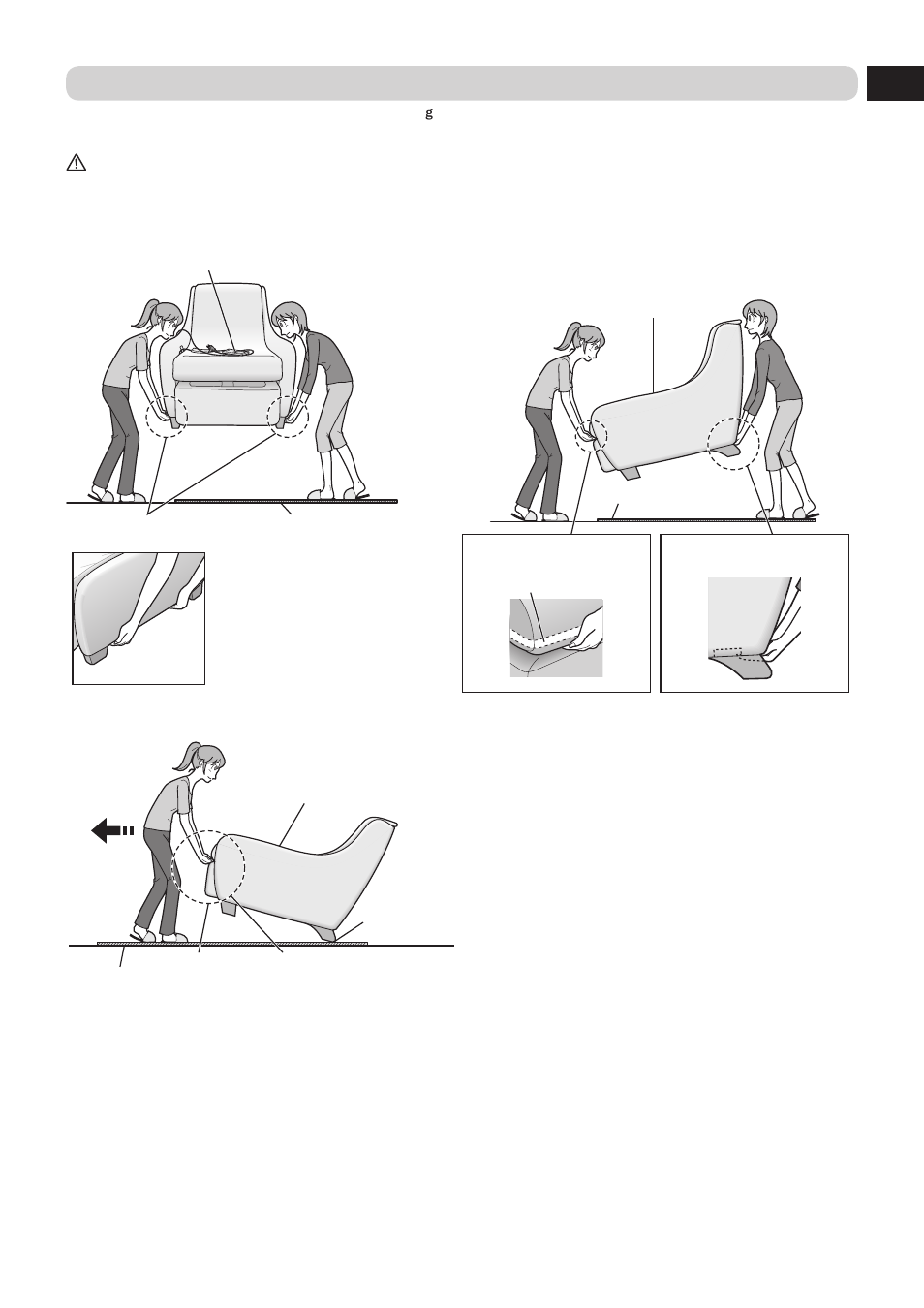 2 how to move the unit, Lifting the unit, Using the wheels to move the unit | Panasonic EP-MS40 User Manual | Page 9 / 33