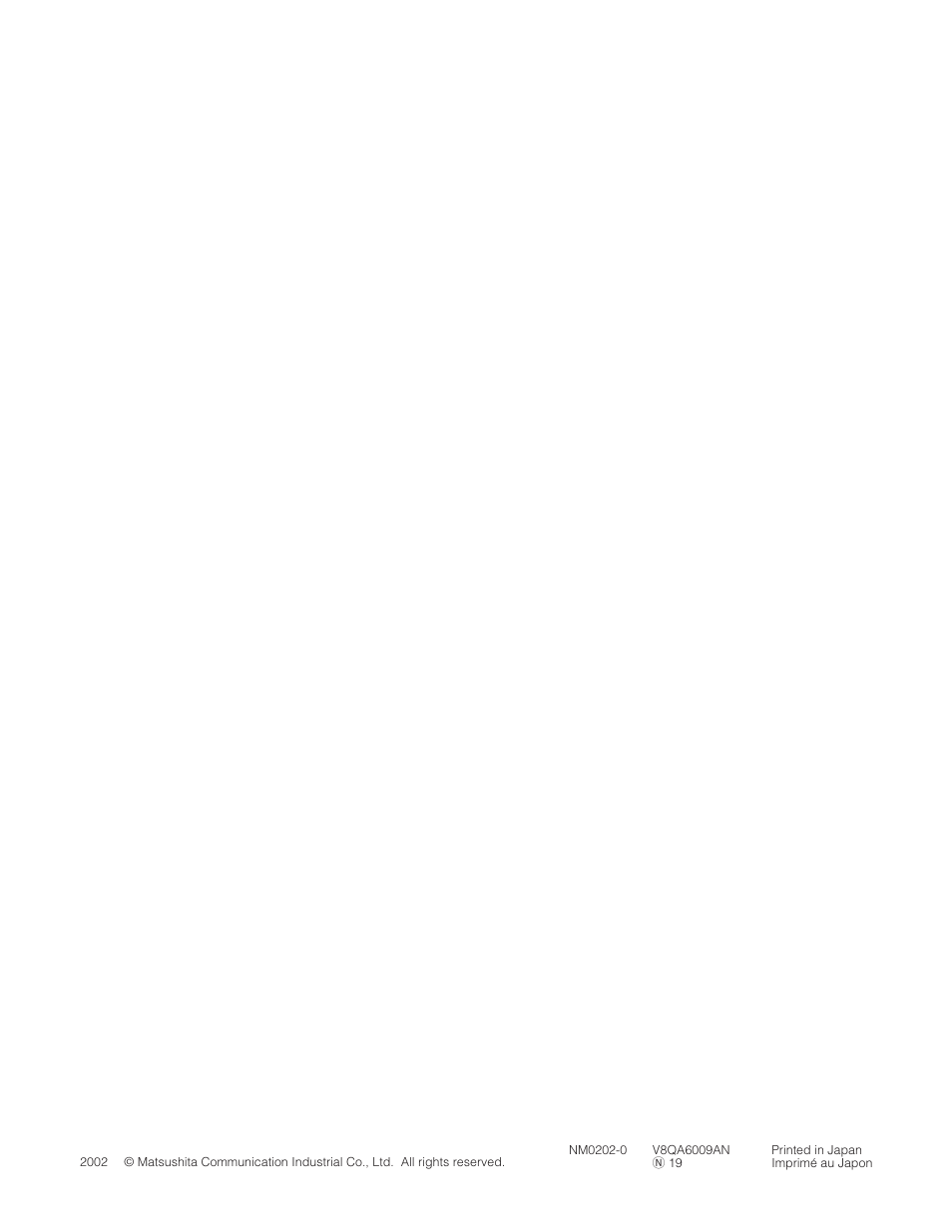 Panasonic WV-CU550CJ User Manual | Page 12 / 12