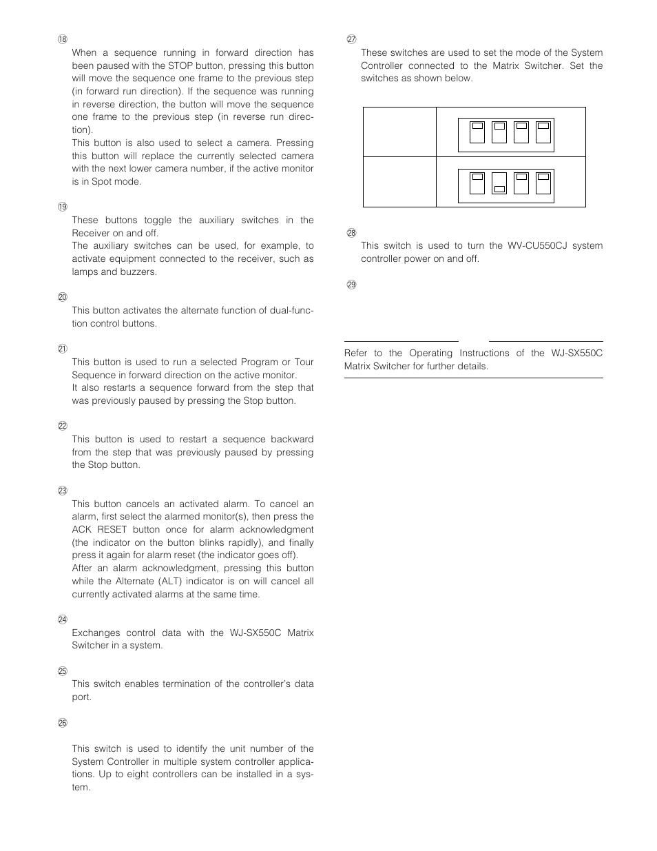 Panasonic WV-CU550CJ User Manual | Page 8 / 12