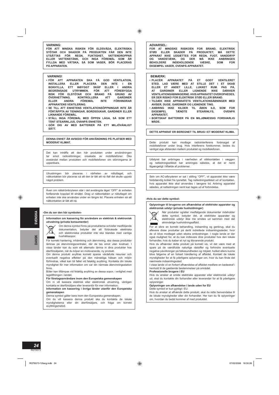 Panasonic SB-TP100 User Manual | Page 24 / 64