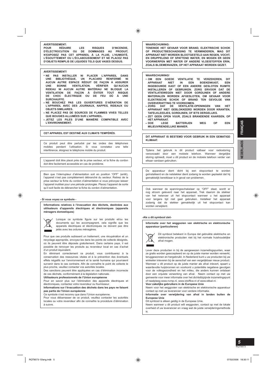 Panasonic SB-TP100 User Manual | Page 5 / 64