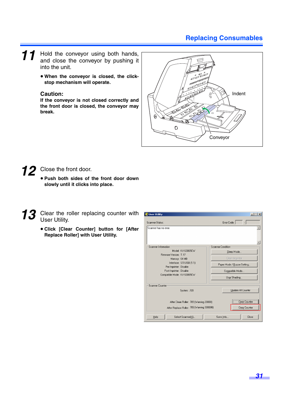Panasonic KV-S3065CW User Manual | Page 31 / 40