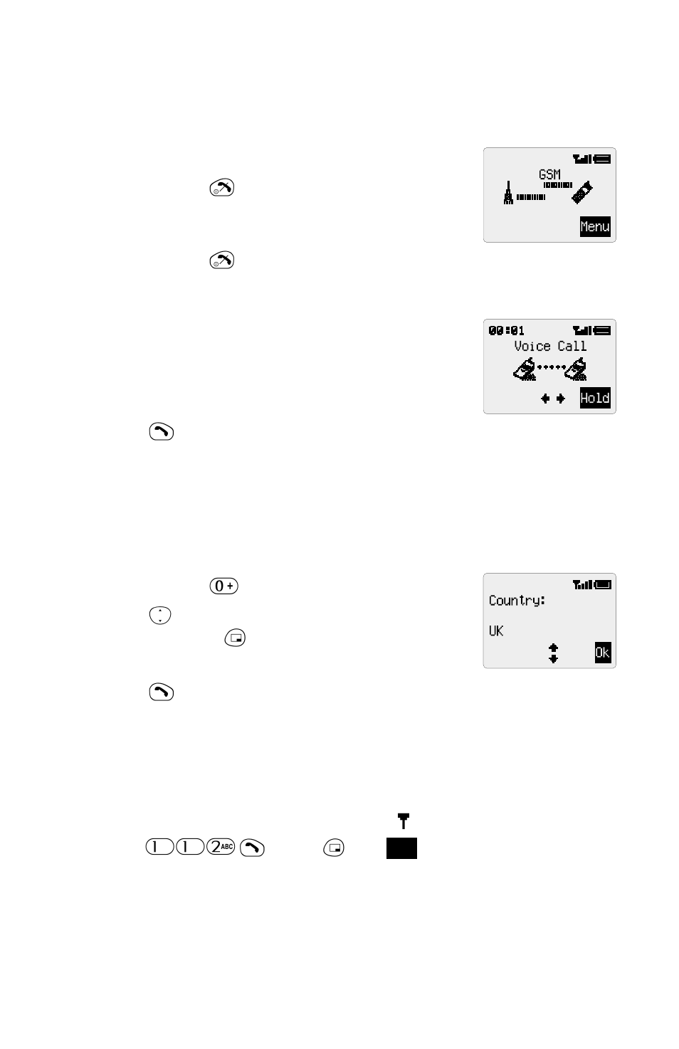 Basic operation 6, Switching the phone on/off 6, Making a call 6 | Basic operation, Switching the phone on/off, Making a call, International dialling, Emergency calls | Panasonic EB-GD52 User Manual | Page 10 / 52