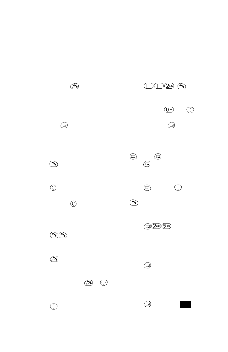 Quick reference, Power on/off, Enter pin code | Make a call, Correcting an error, Redial last number, End a call, Answer a call, Adjust ear volume, Make emergency call | Panasonic EB-GD52 User Manual | Page 2 / 52