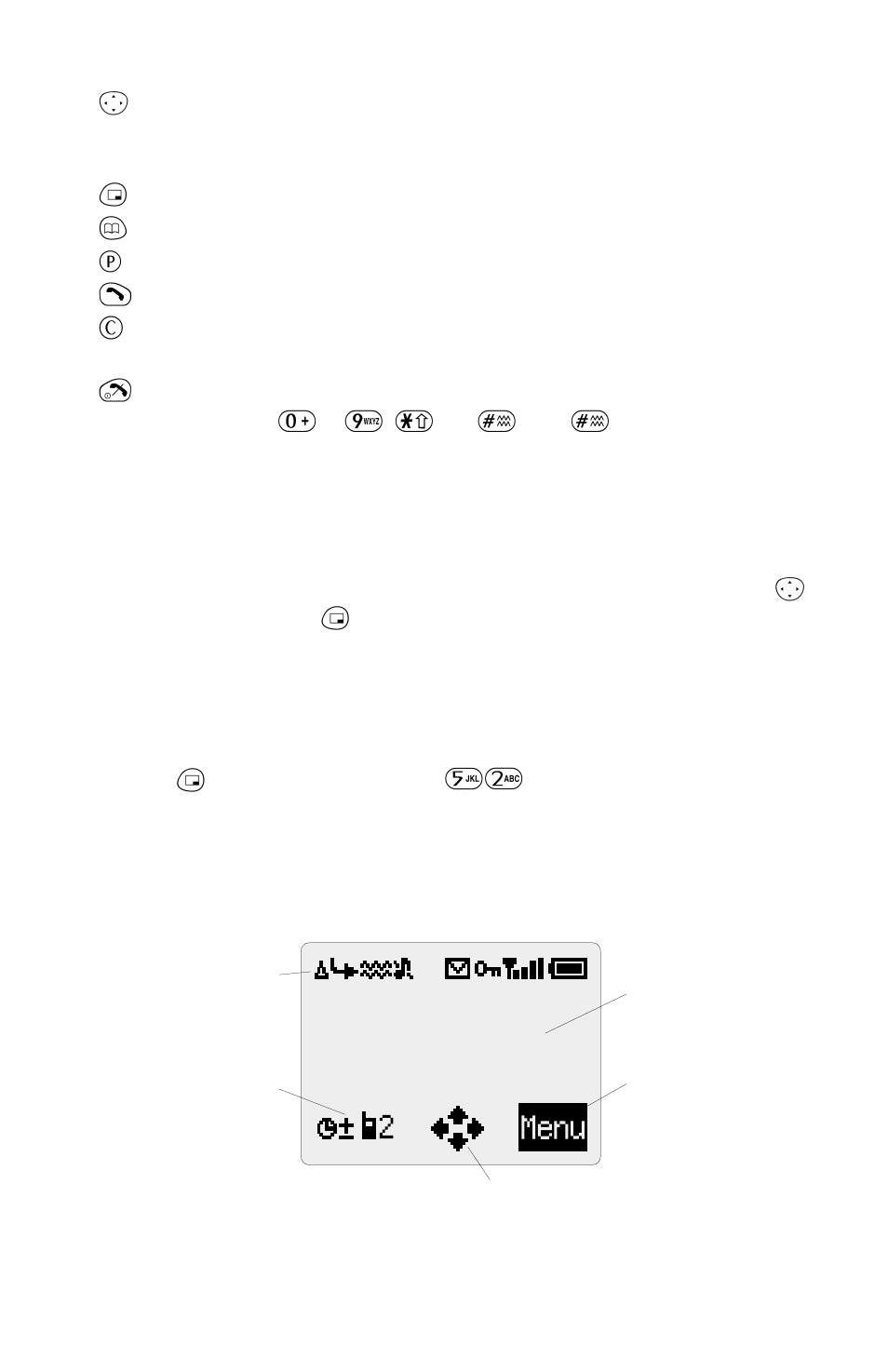 The menu system, Display icons | Panasonic EB-GD52 User Manual | Page 8 / 52
