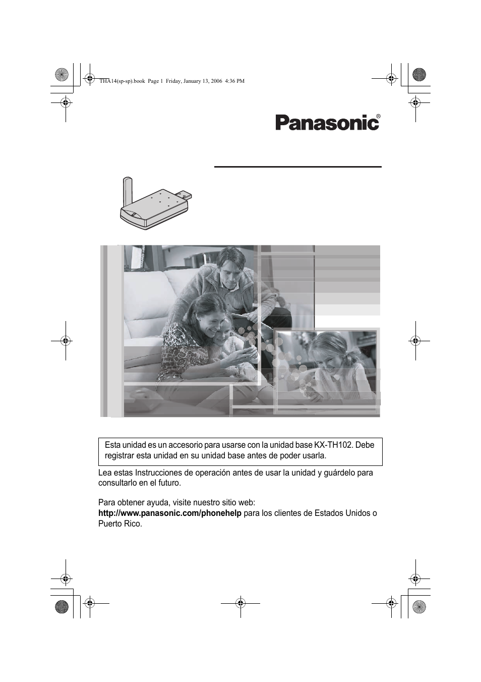 Kx-tha14, Instrucciones de operación | Panasonic KX-THA14 User Manual | Page 26 / 44