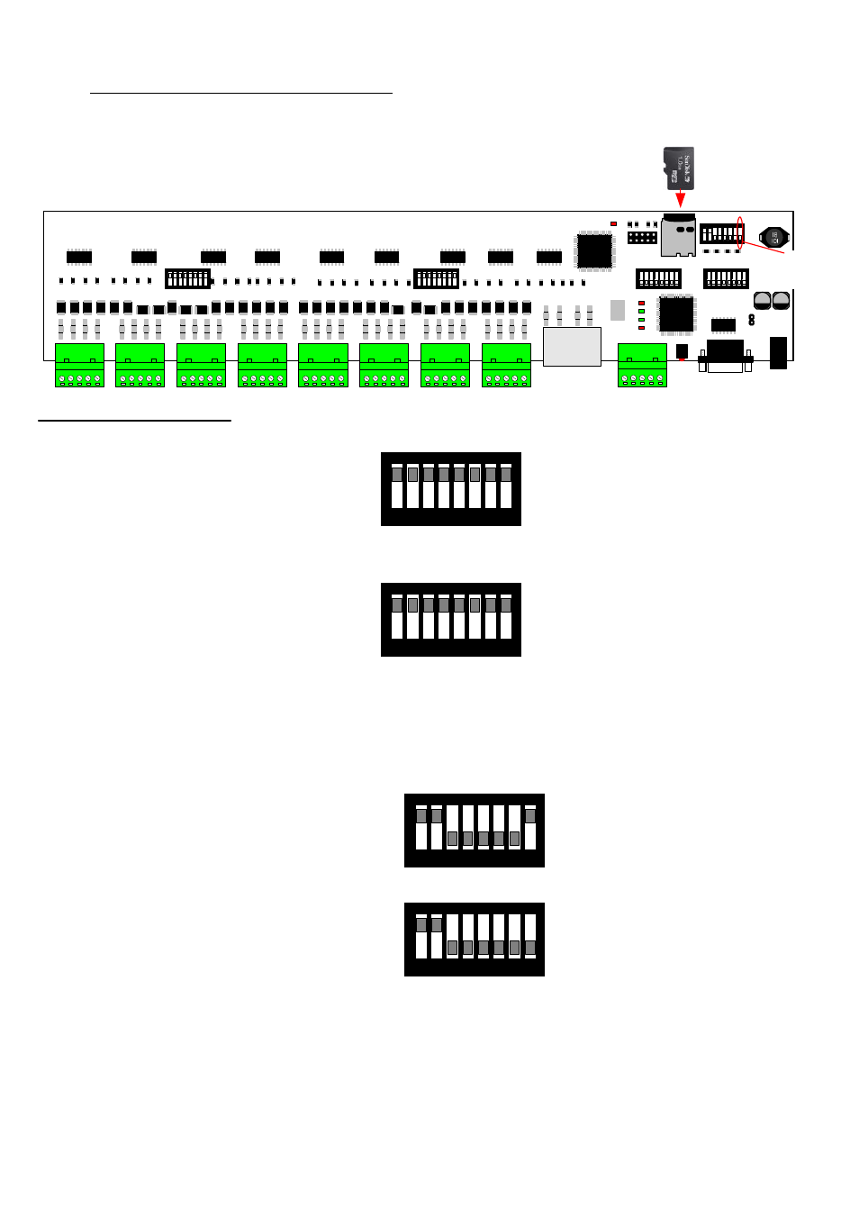 Switch details main starcard pcb, Sd micro must be fitted | Panasonic PC8 User Manual | Page 7 / 16