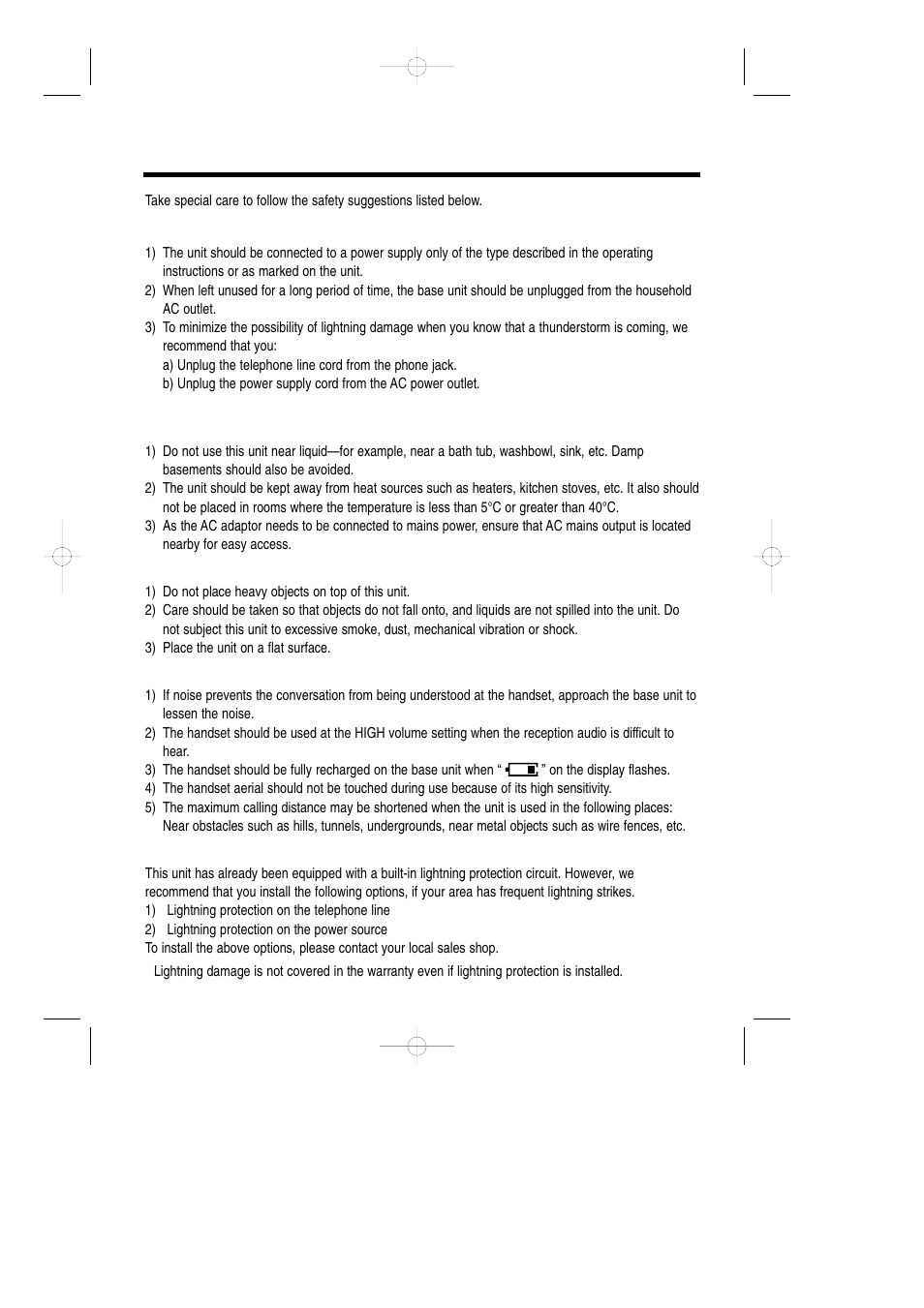 Safety instructions | Panasonic KX-TCD735ALM User Manual | Page 110 / 114