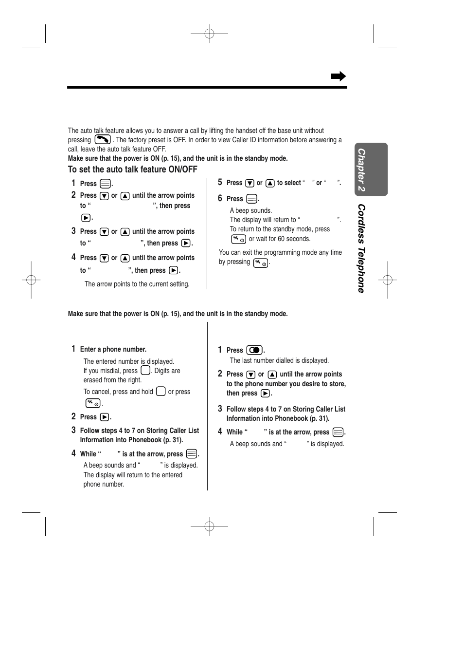 With the handset auto talk | Panasonic KX-TCD735ALM User Manual | Page 21 / 114