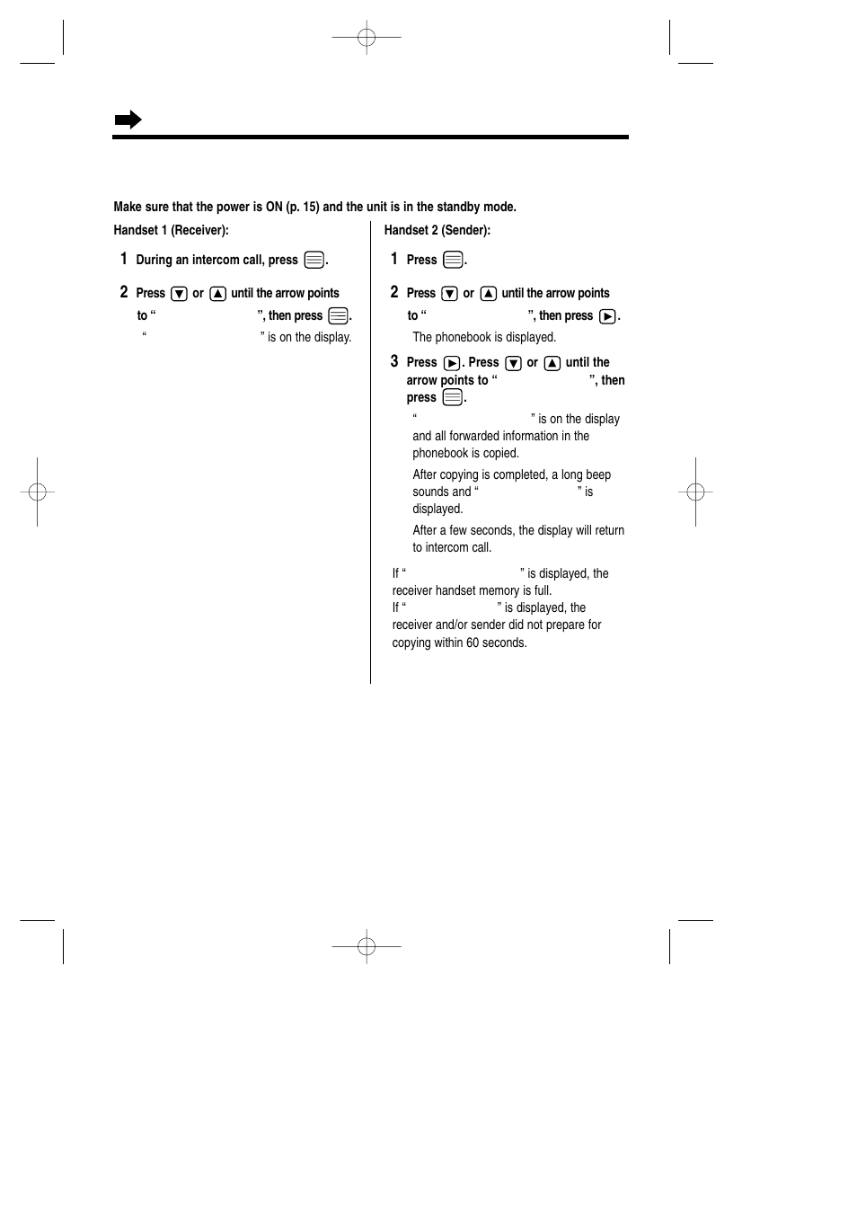 Phonebook, With the handset | Panasonic KX-TCD735ALM User Manual | Page 46 / 114