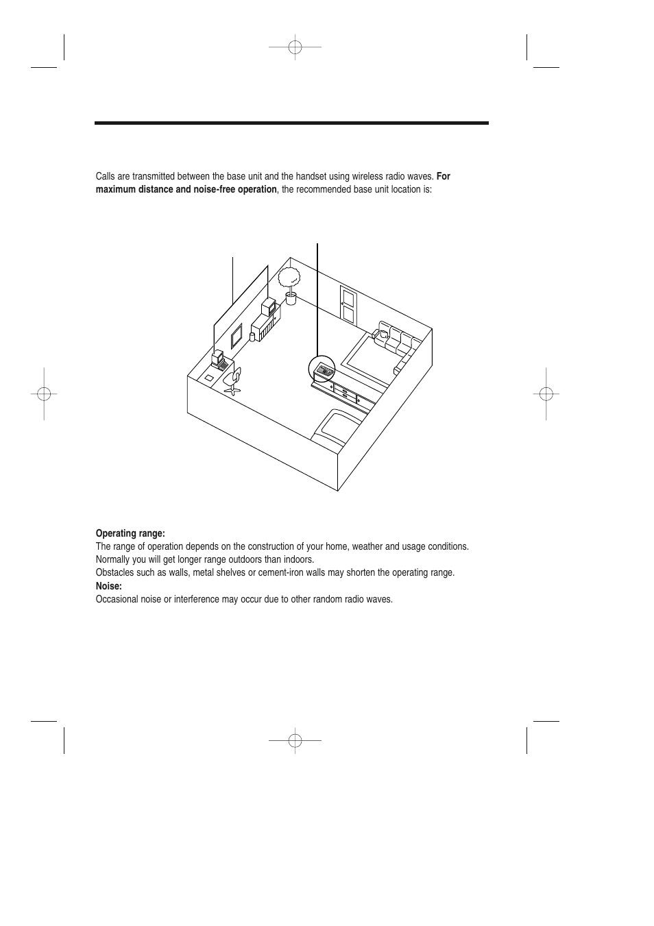 For best performance, Base unit location | Panasonic KX-TCD735ALM User Manual | Page 5 / 114