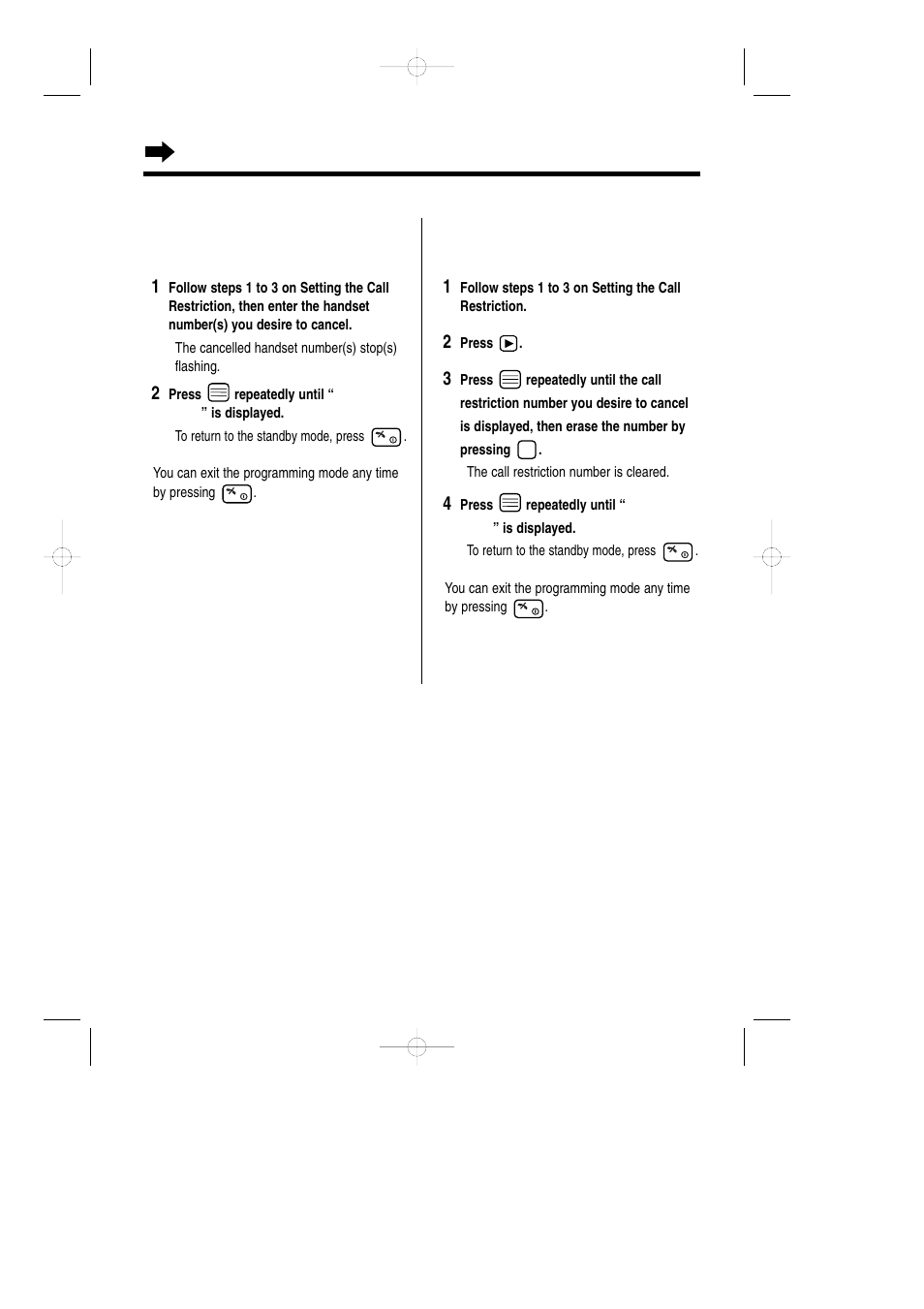 Call restriction with the handset | Panasonic KX-TCD735ALM User Manual | Page 74 / 114