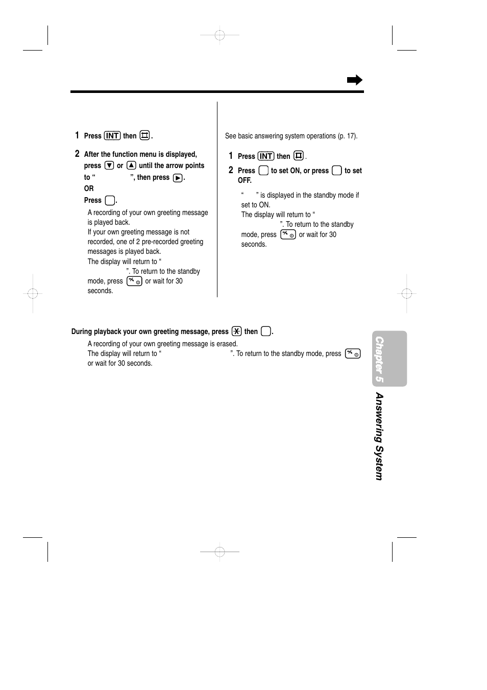 To erase your own greeting message | Panasonic KX-TCD735ALM User Manual | Page 79 / 114