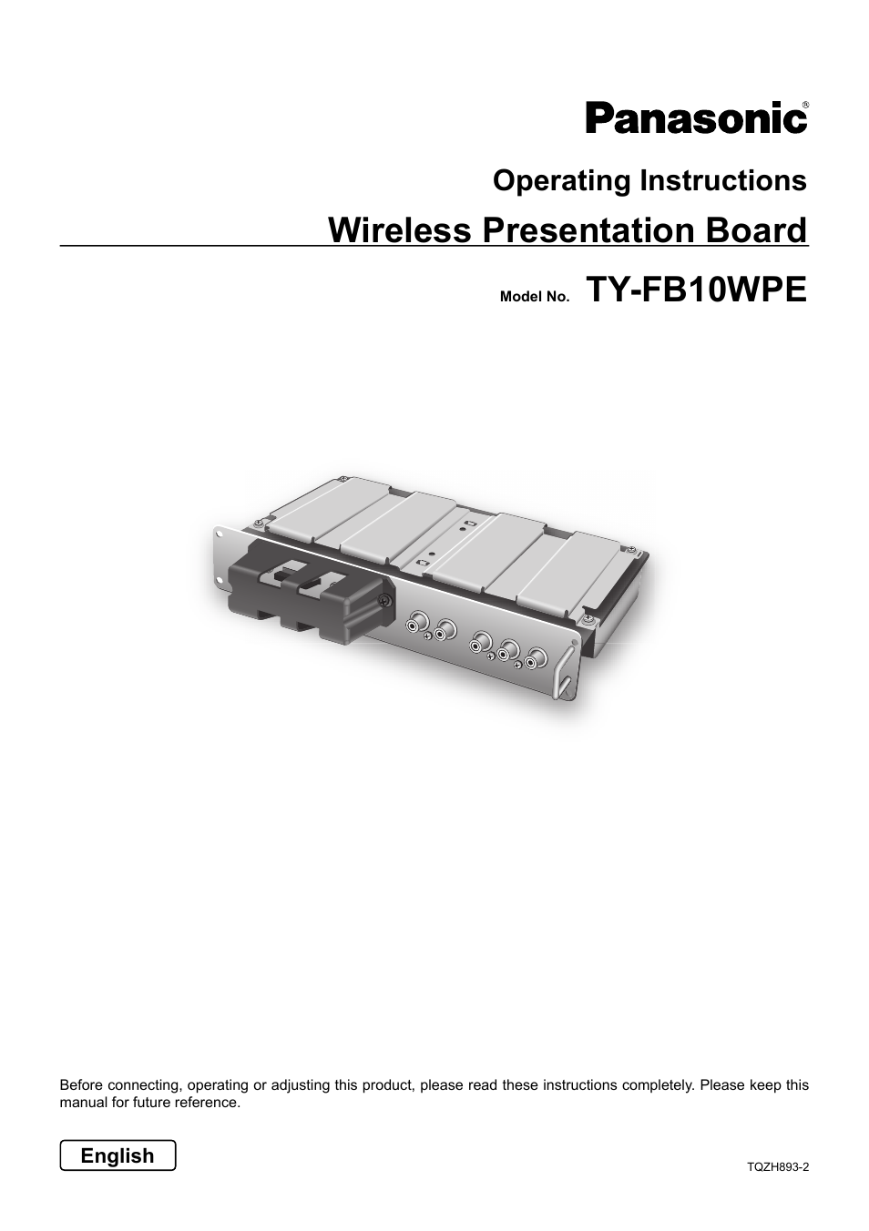 Panasonic TY-FB10WPE User Manual | 64 pages