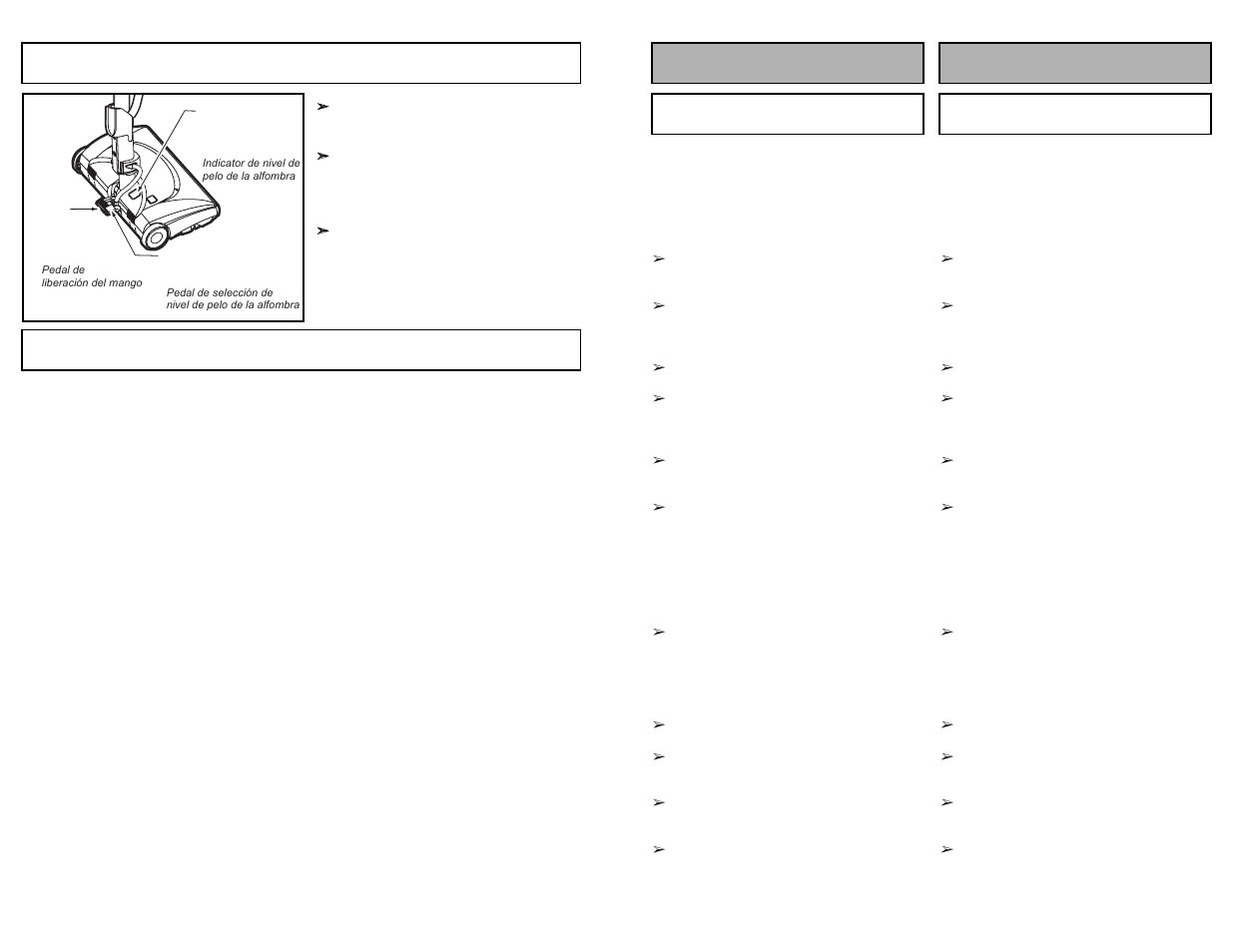 Handle adjustments, Suggested pile height settings, Handle adjustments suggested pile height settings | Panasonic MC-CG983 User Manual | Page 24 / 60