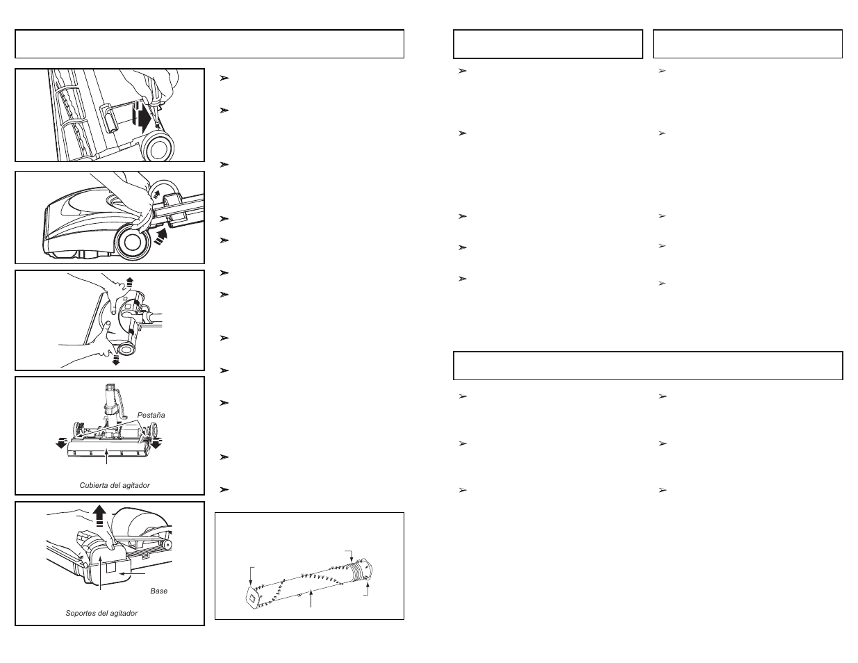 Removing belt, Agitator assembly | Panasonic MC-CG983 User Manual | Page 44 / 60