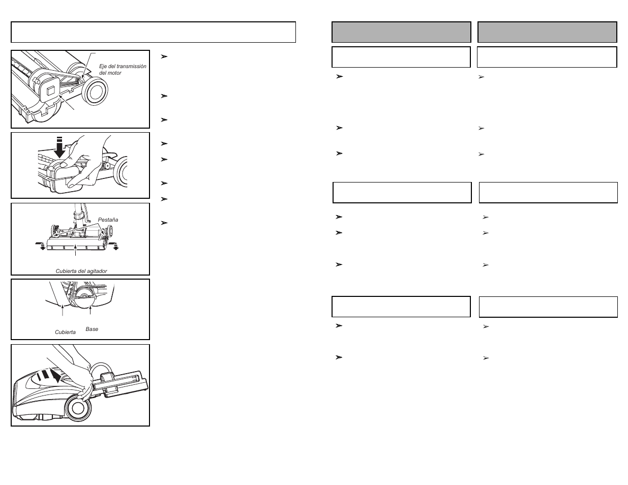 Replacing belt, Montaje assemblage | Panasonic MC-CG983 User Manual | Page 46 / 60