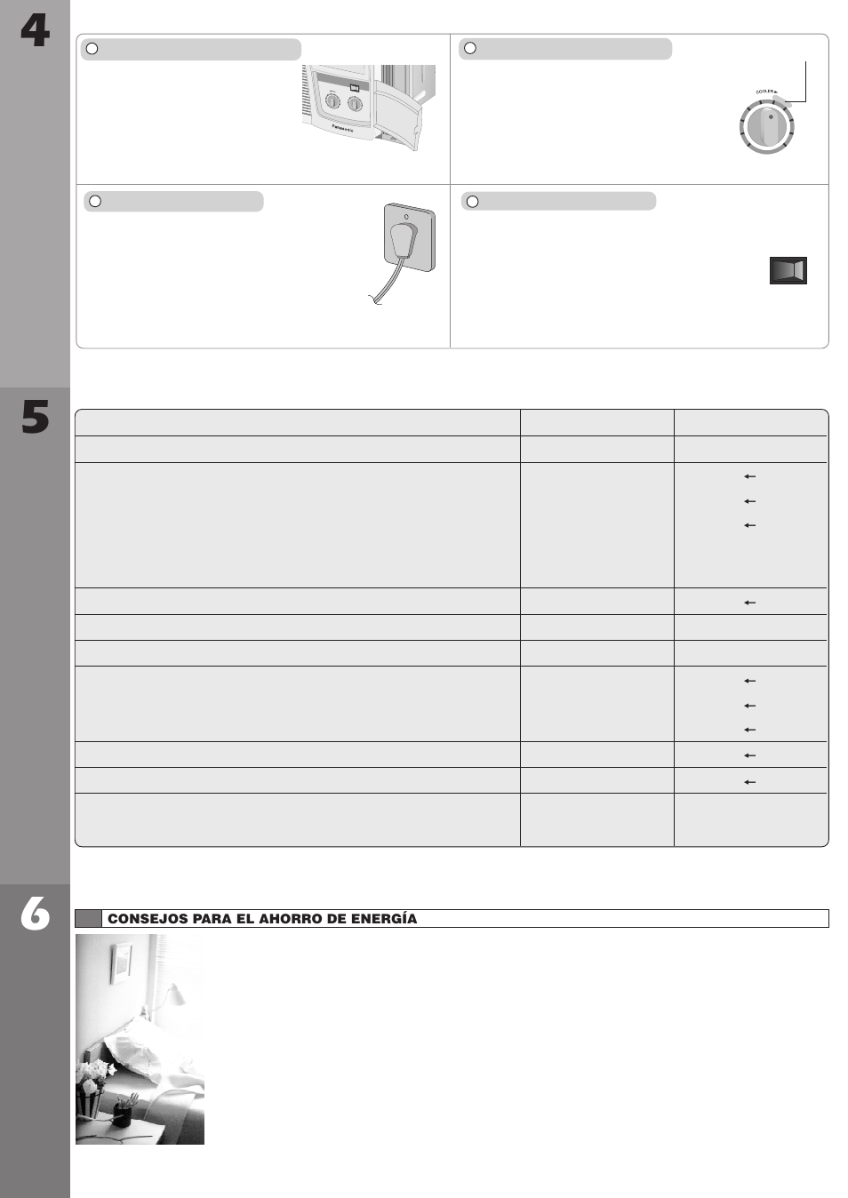 Funcionamient o del aire a condicionado, Especifica ciones de pr oduct o, Consejos p ara el ahorro de energía | Panasonic CW-C100VU User Manual | Page 14 / 16