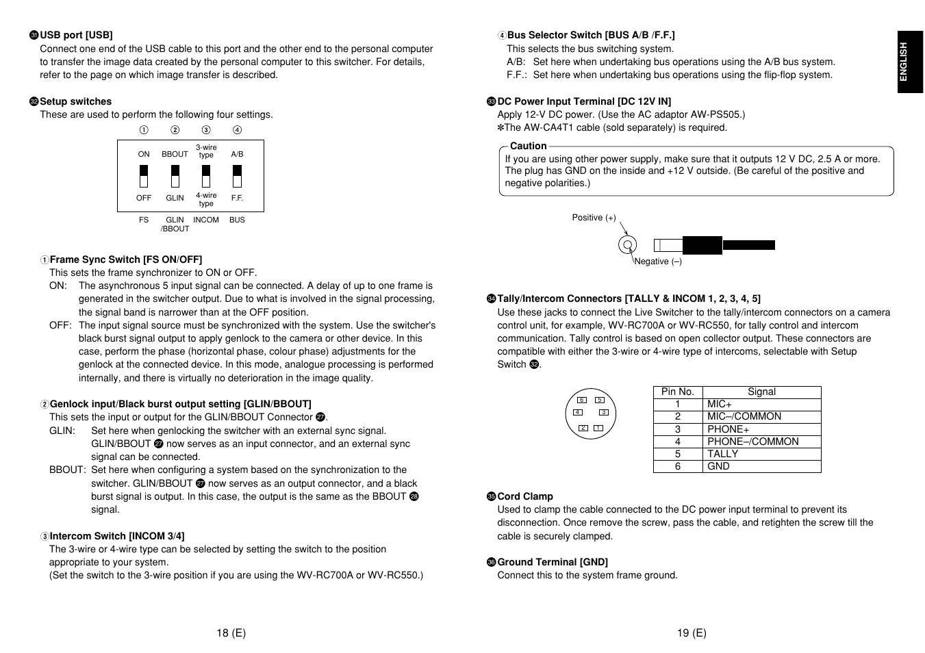 Panasonic AW-SW350E User Manual | Page 11 / 105