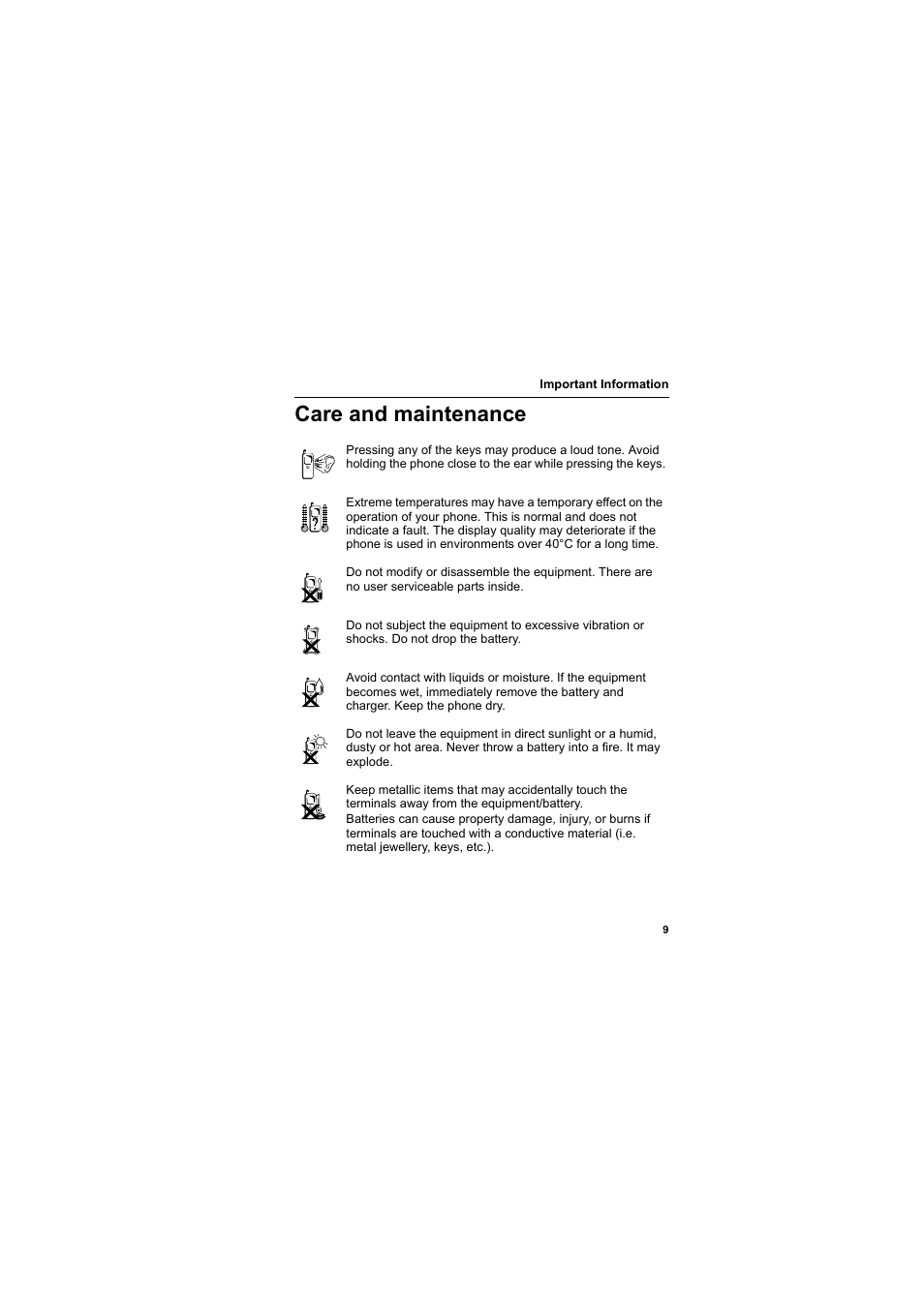 Care and maintenance | Panasonic EB-SC3 User Manual | Page 12 / 138