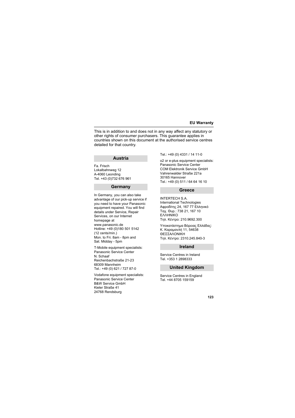 Panasonic EB-SC3 User Manual | Page 126 / 138