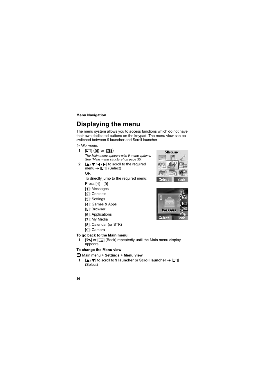 Displaying the menu | Panasonic EB-SC3 User Manual | Page 39 / 138