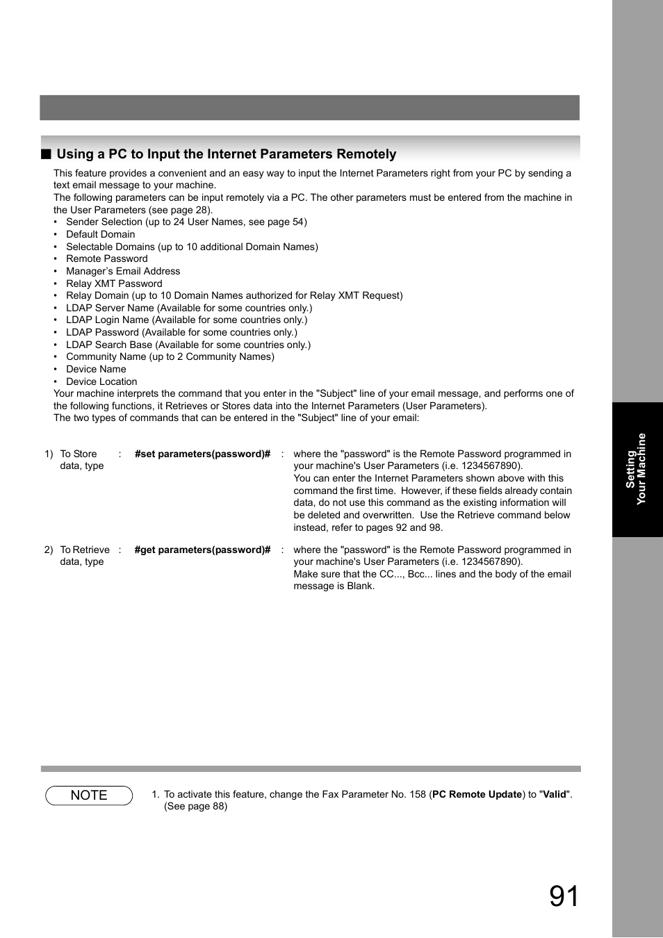 Panasonic Panafax UF-7950 User Manual | Page 91 / 126