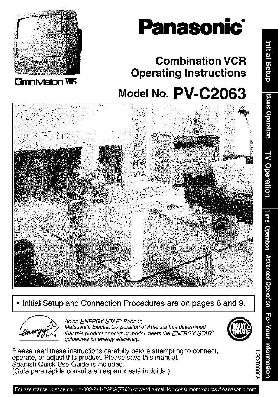 Panasonic PV C2063 User Manual | 40 pages