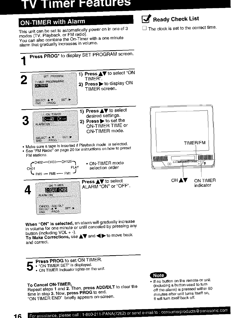 Panasonic PV C2063 User Manual | Page 16 / 40