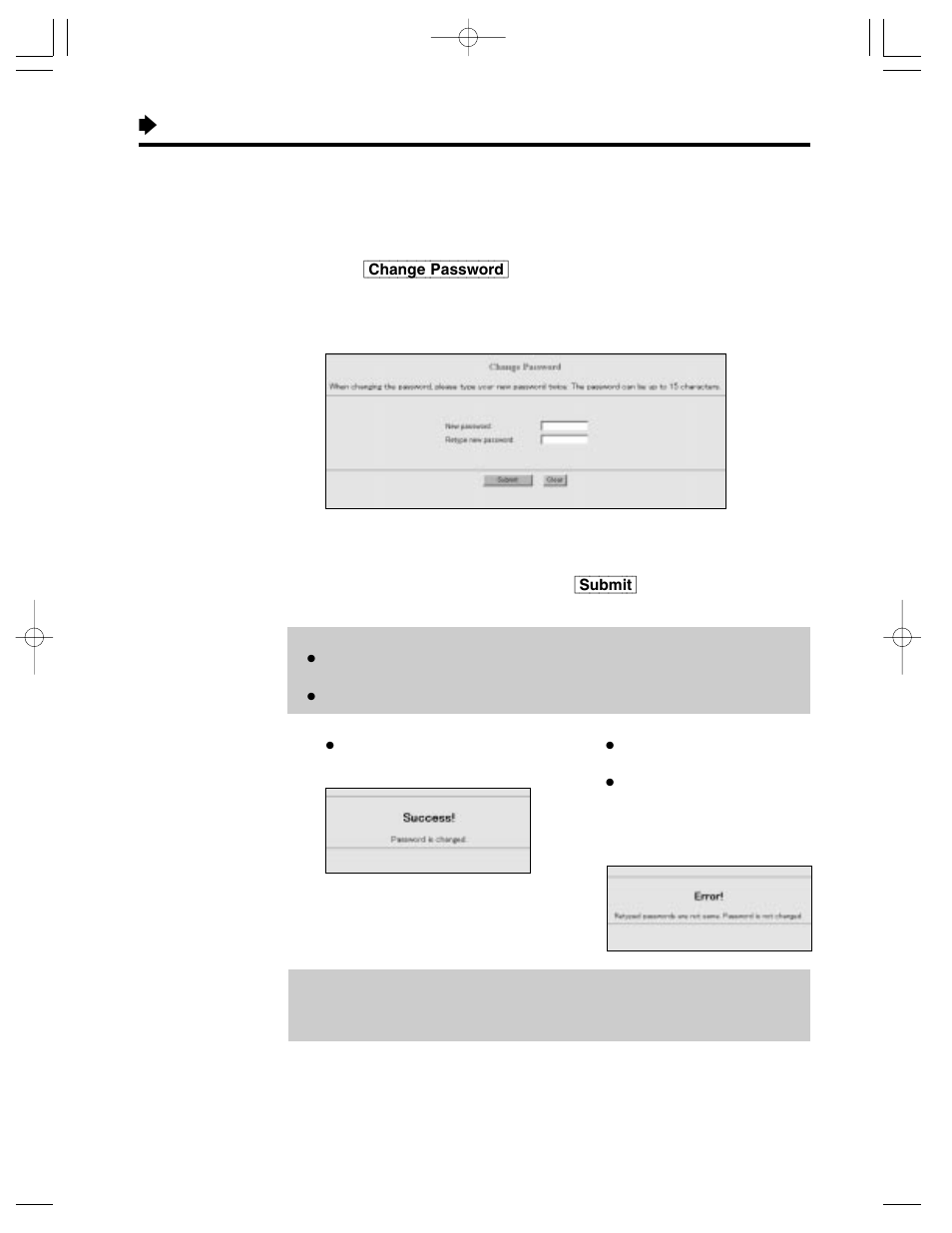 Change password, Using the functions | Panasonic KX-HGW200 User Manual | Page 38 / 68