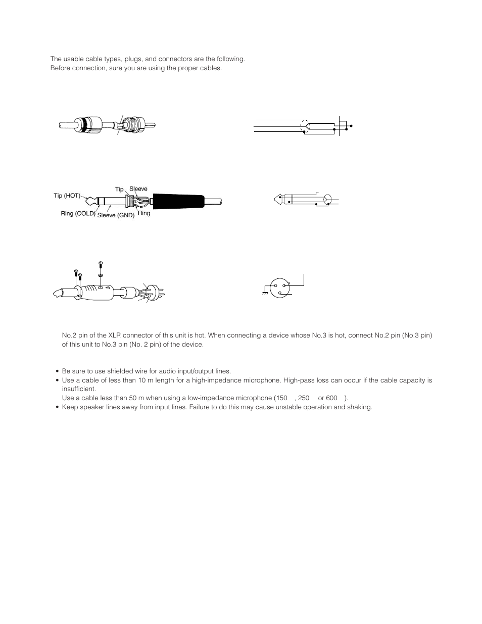 Cable information | Panasonic WR-XS3P User Manual | Page 13 / 39