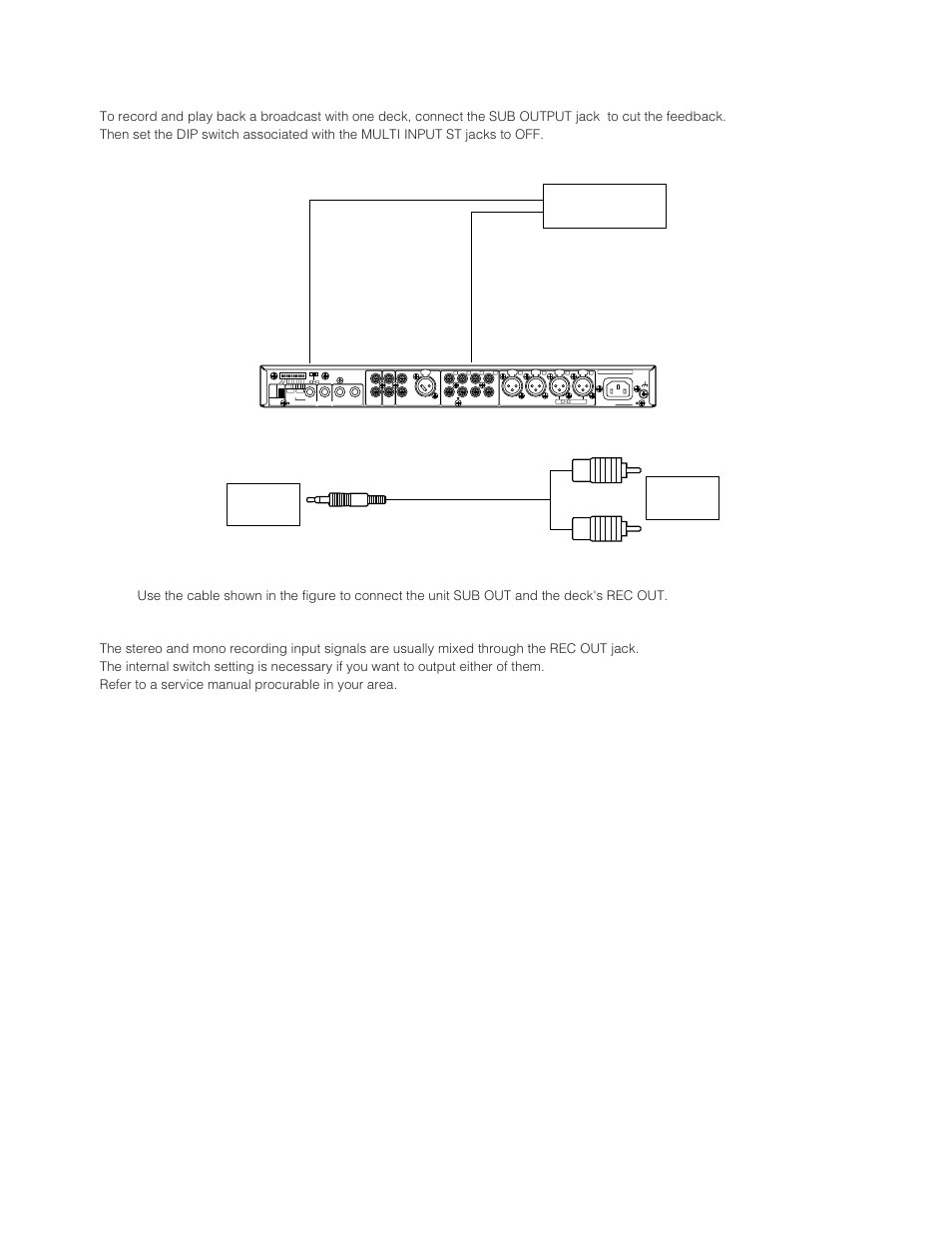 Recording and playback with one deck | Panasonic WR-XS3P User Manual | Page 25 / 39