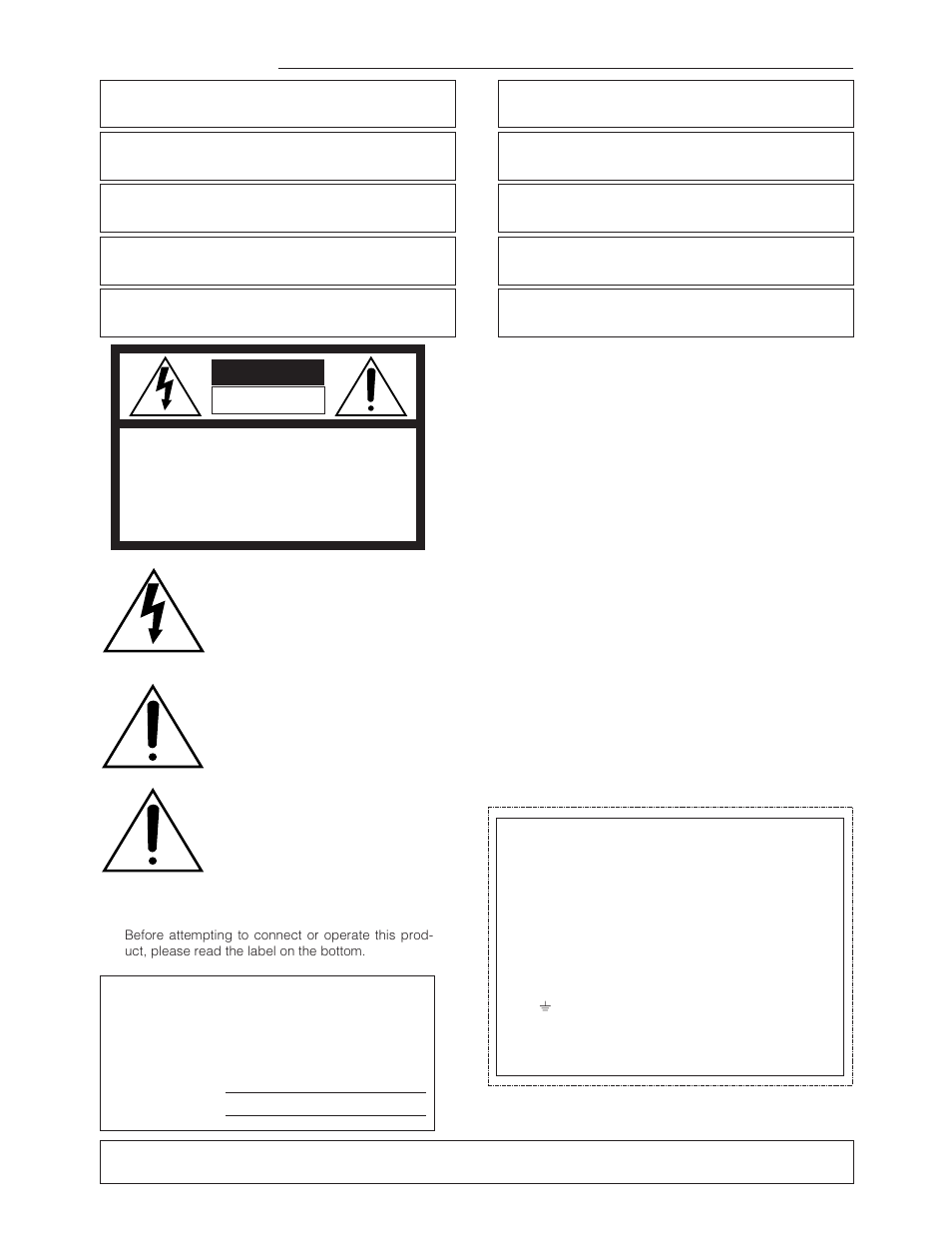 Caution | Panasonic WR-XS3P User Manual | Page 3 / 39