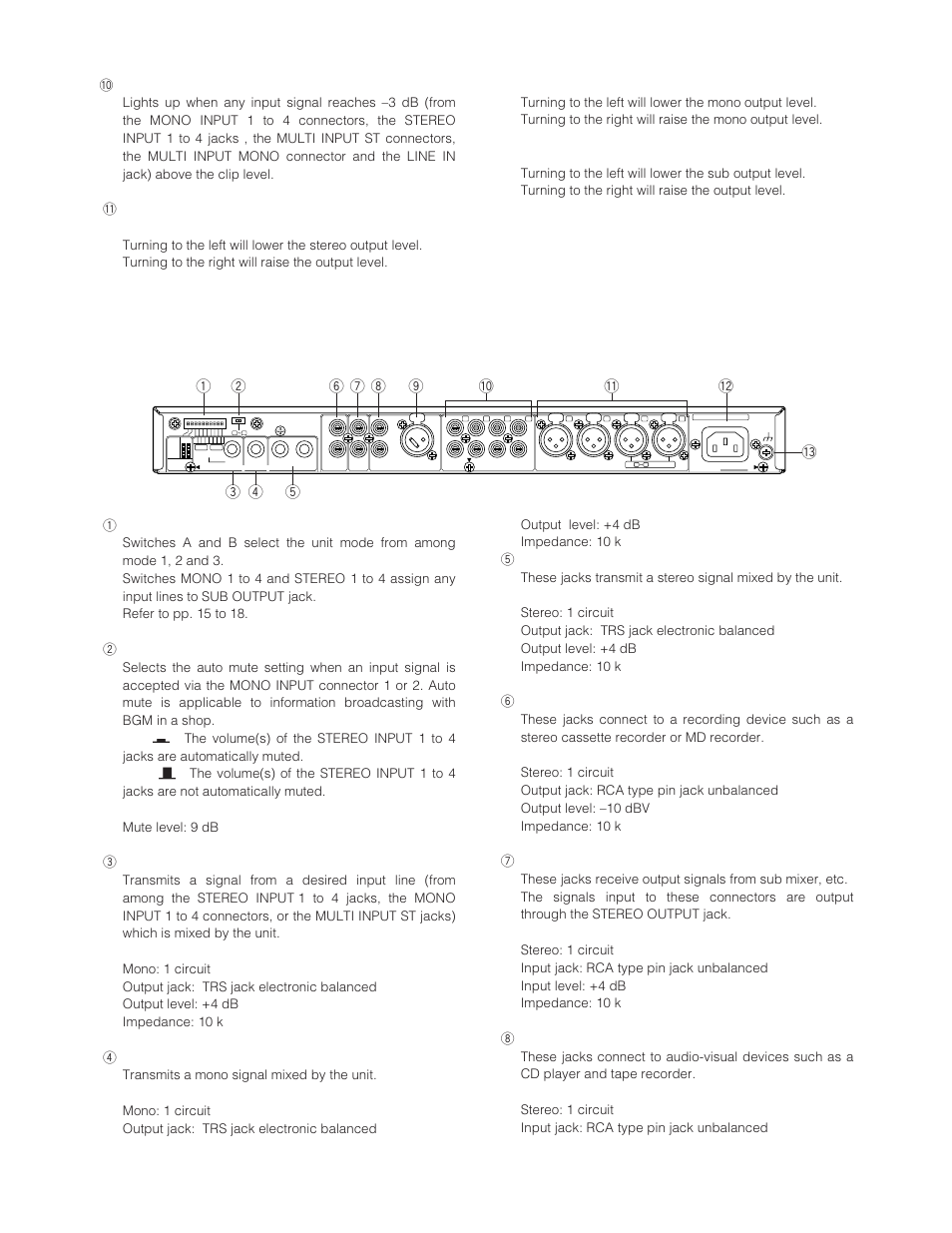 Rear view | Panasonic WR-XS3P User Manual | Page 9 / 39