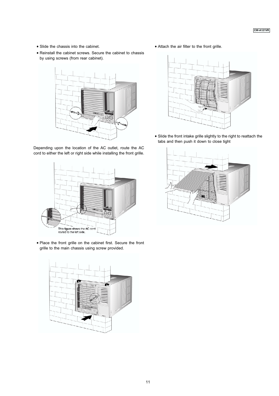 Panasonic CW-A121VR User Manual | Page 4 / 6