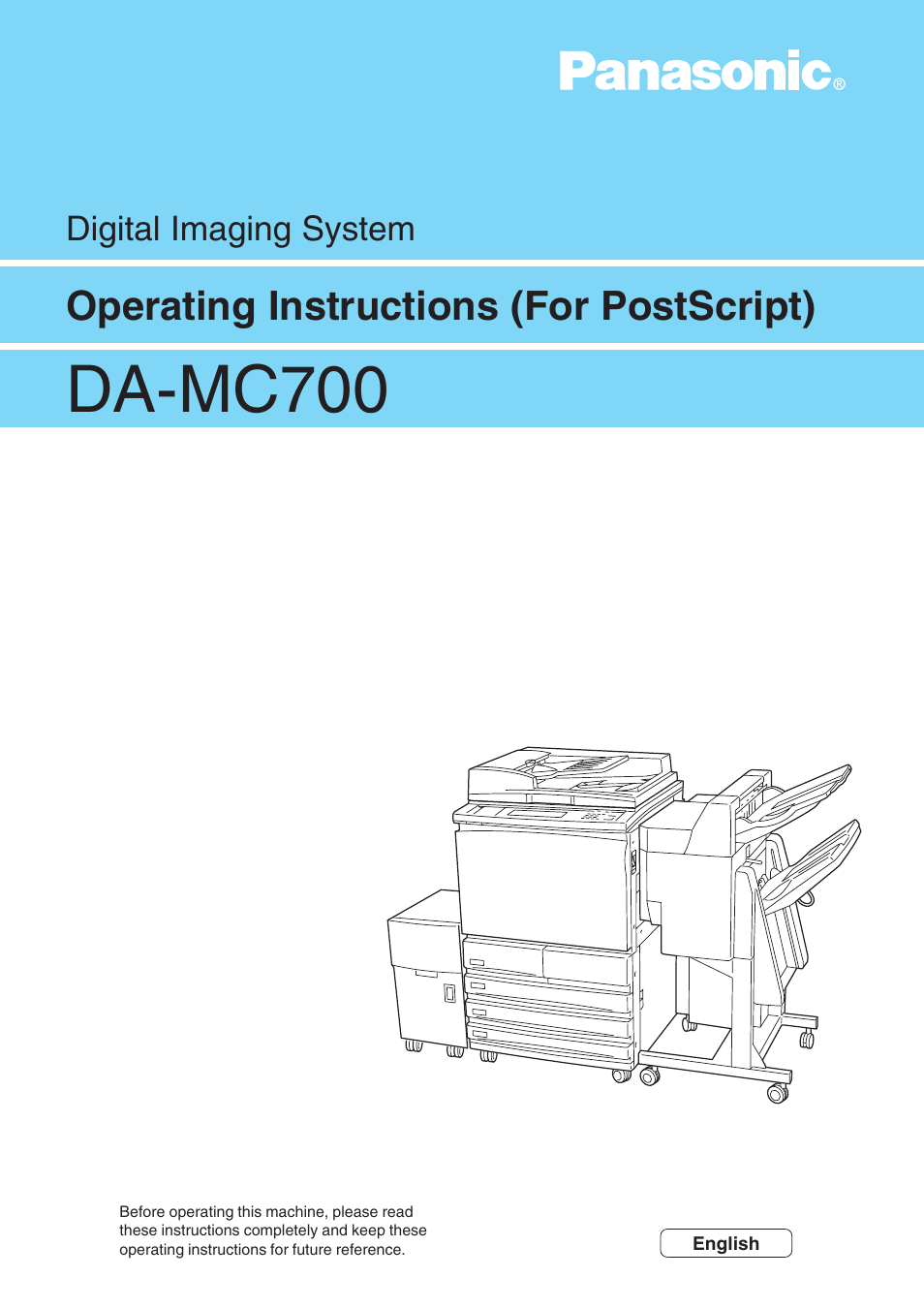 Panasonic DA-MC700 User Manual | 65 pages