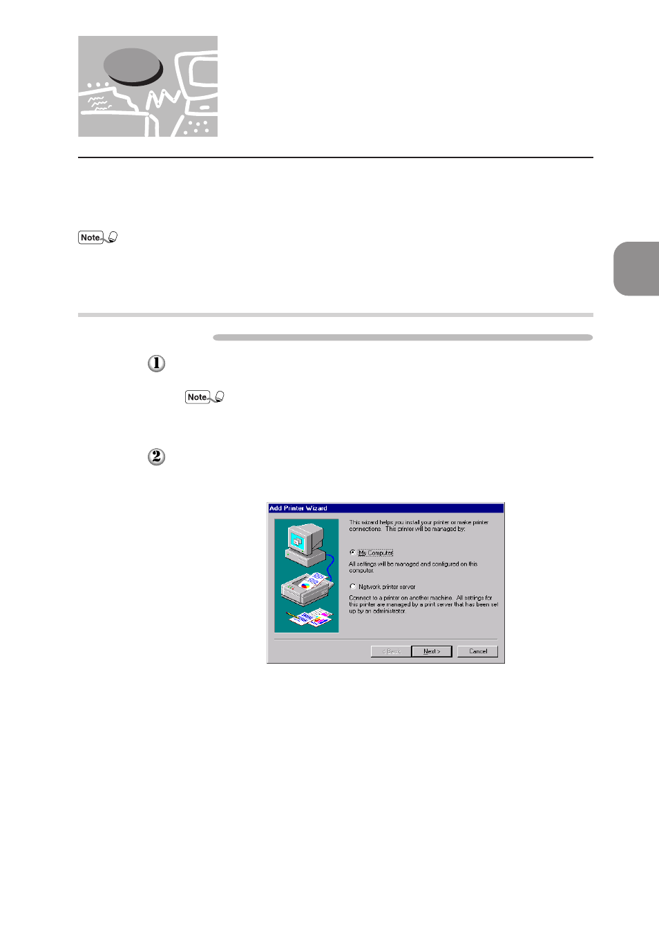 2 installing the printer driver (adobeps 5.1) | Panasonic DA-MC700 User Manual | Page 25 / 65